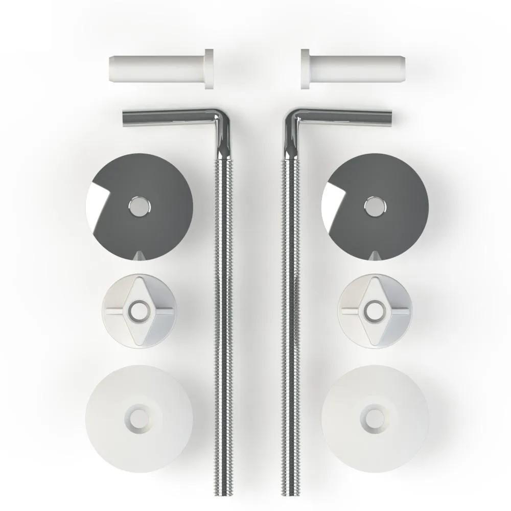 Capac WC polipropilen, universal (alb) cu fixare din metal, 365х445 mm СП6-М  SOLOPLAST