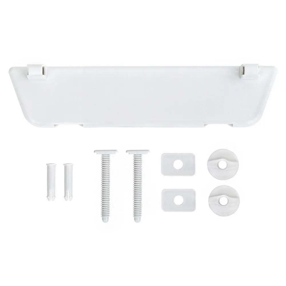 Capac WC din polipropilena universal (alb) cu fixare din plastic, 369х464 mm СУ-4  SOLOPLAST