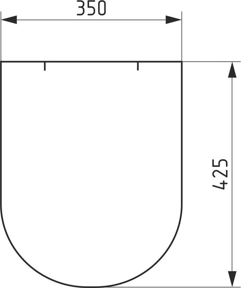 Сиденье WC полипропилен, универсальное (белое), с пластиковым креплением, 355х428 мм СП3  SOLOPLAST