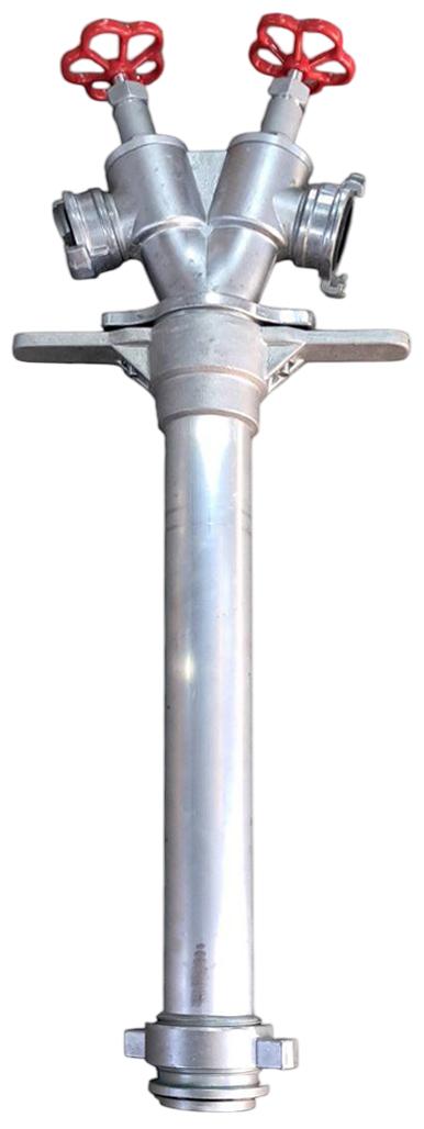 Колонка пожарная двойная D. 80 GOST 2x50  (Адаптер двойной к пожарному гидранту)