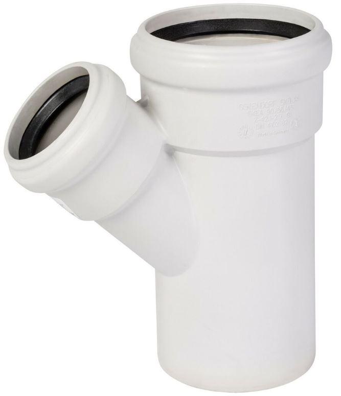 Тройник ПП D.110 x 58 / 45° Skolan Safe® Os-335220  OSTENDORF
