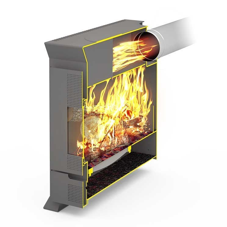 Печь отопительно-варочная на дровах Матрица-100 ТЕПЛОДАР