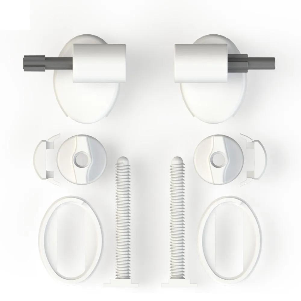 Capac WC polipropilen, universal (alb), cu microlift, 372х425 mm СП1-Д  SOLOPLAST