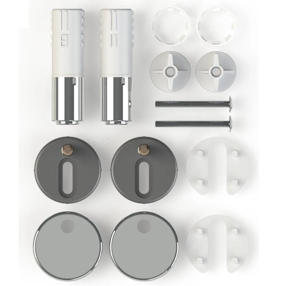 Capac WC polipropilen, universal (alb), cu eliberare rapida cu microlift, 346х442 mm СП12-Д SOLOPLAST