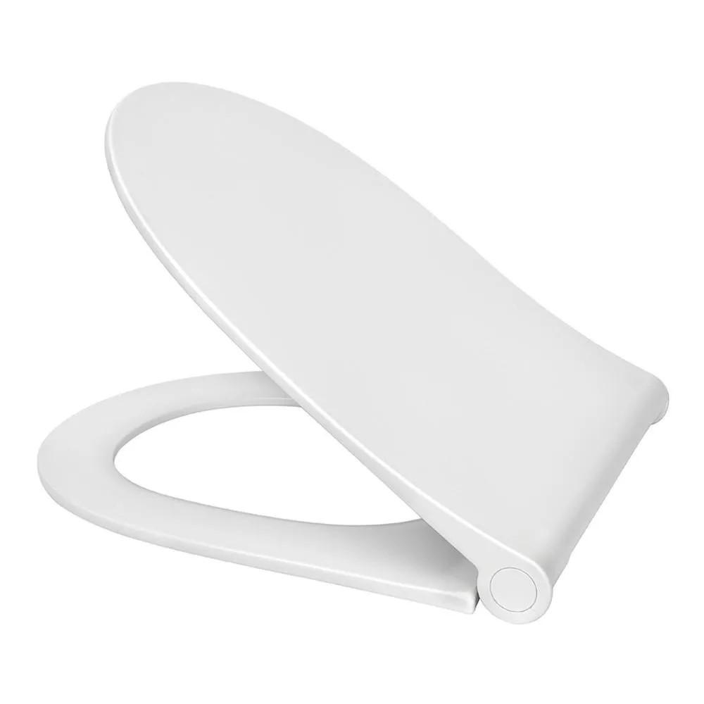 Сиденье WC полипропилен, универсальное (белое), быстросъемное с микролифтом, 346х442 мм СП12-Д  SOLOPLAST