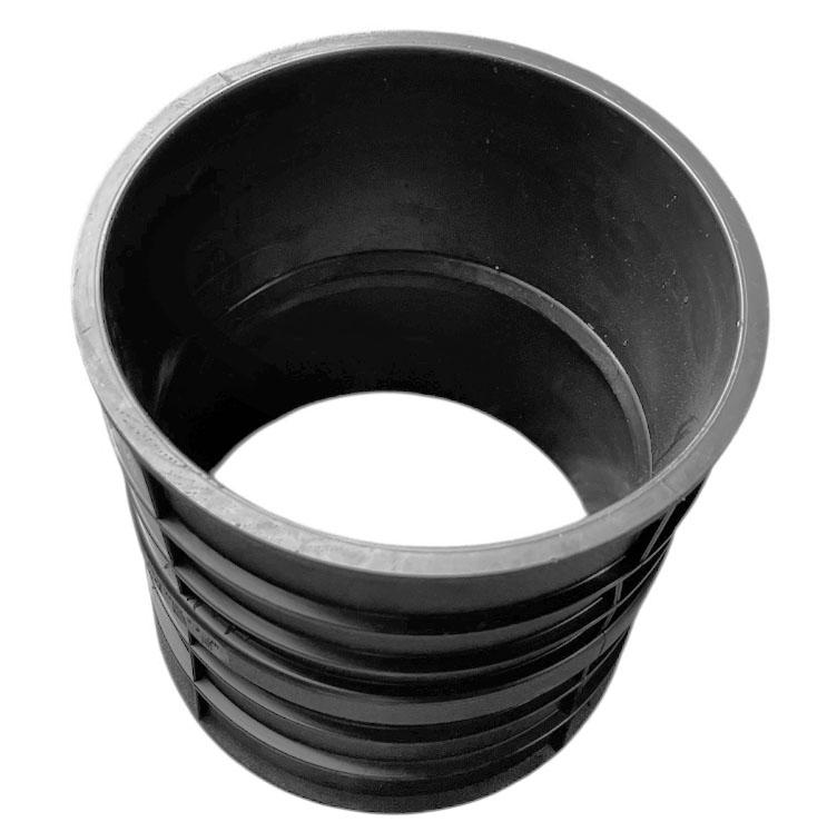 Piesa PVC trecere prin beton pentru camine canalizare D.200 (L=240 mm) (negru)