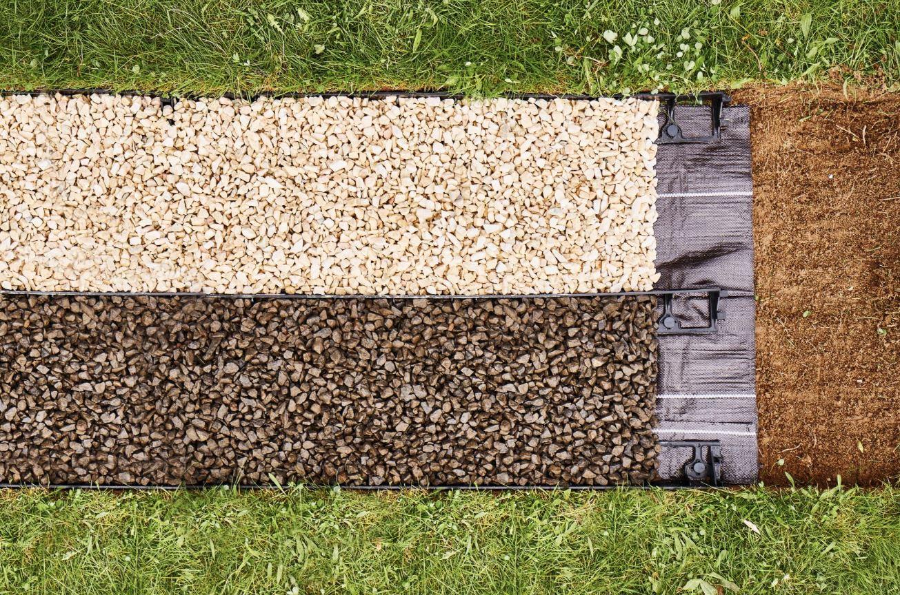 Bordura gazon 8 x 1000 cm, H=78 mm (set 8 buc.) (negru) Unibord   CELLFAST