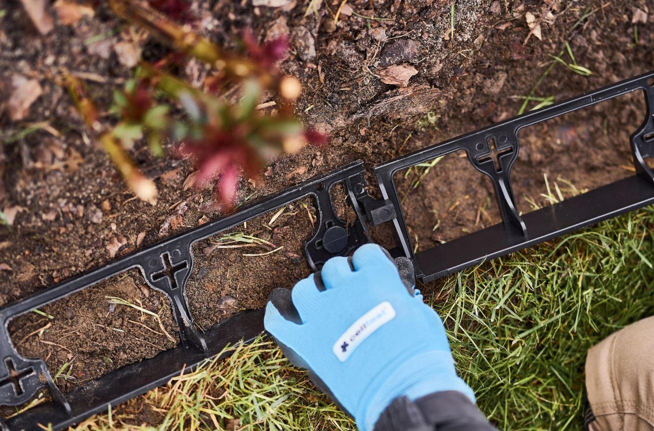 Bordura gazon 8 x 1000 cm, H=78 mm (set 8 buc.) (negru) Unibord   CELLFAST