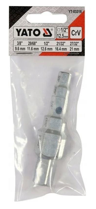 Ключ ступенчатый для радиатора YT-03316 1/2"- 3/8", 27/32"  YATO
