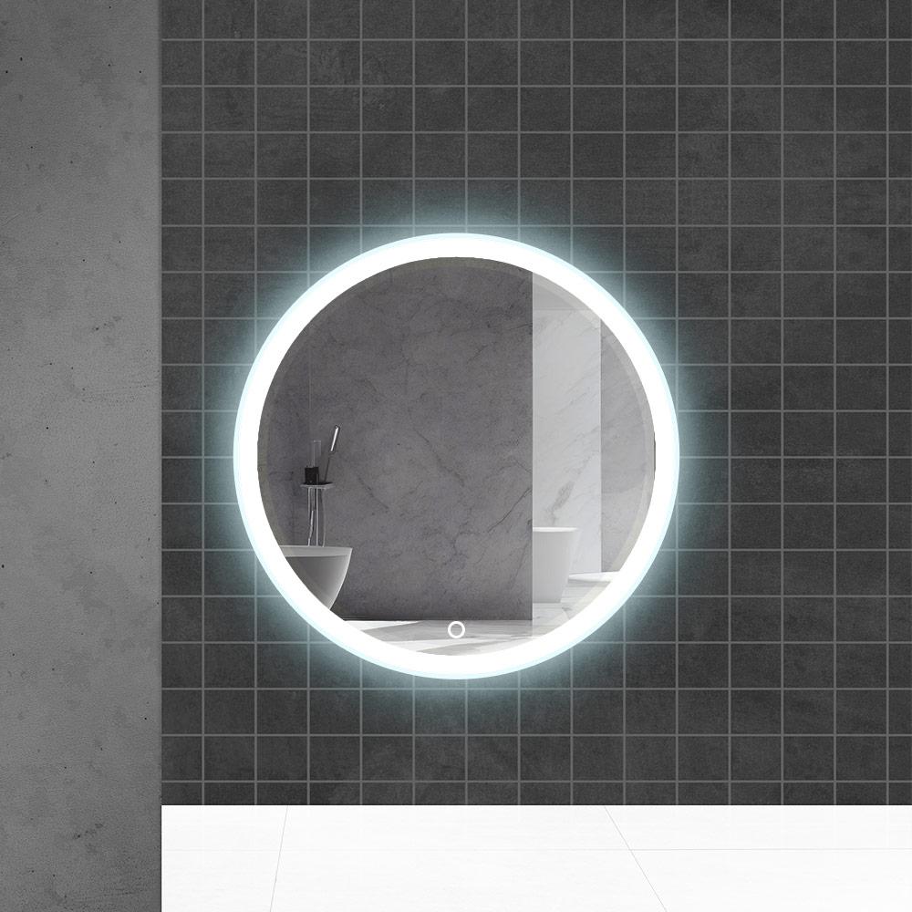 Oglinda pentru baie LED 6000K (rotunda cu janta) 60 x 60 cm IP44  UNIPLAST