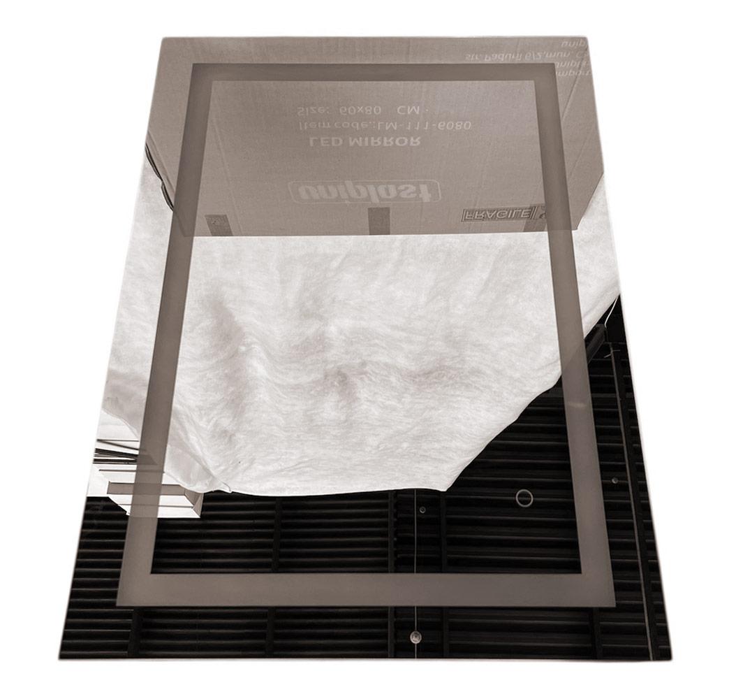 Зеркало для ванной LED 6000К (прямоугольное с ободом) 60 x 80 см IP44  UNIPLAST