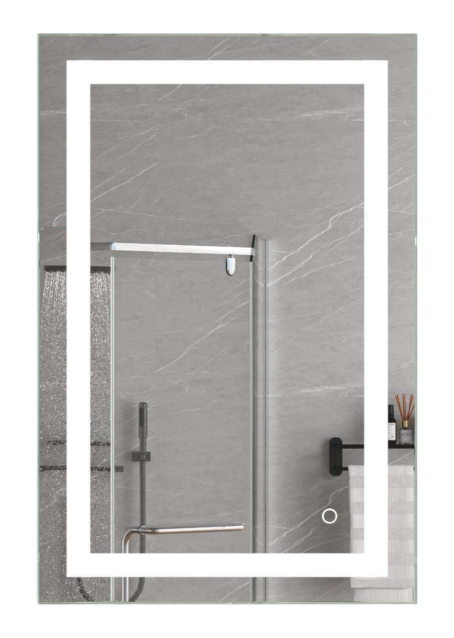 Oglinda pentru baie LED 6000K (dreptunghiulara cu janta) 60 x 80 cm IP44 UNIPLAST