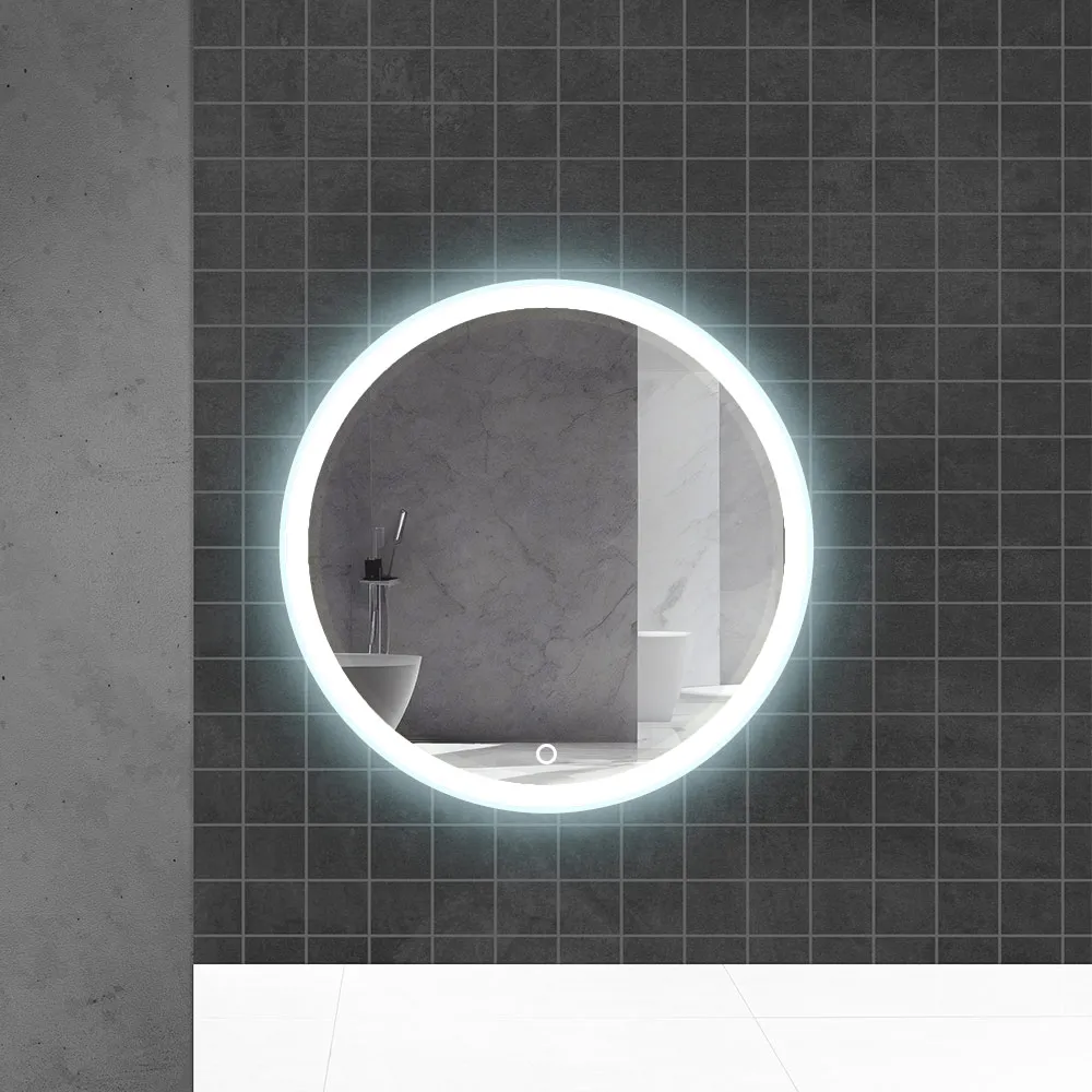 Oglinda pentru baie LED 6000K (rotunda cu janta) 58 x 58 cm IP44  UNIPLAST