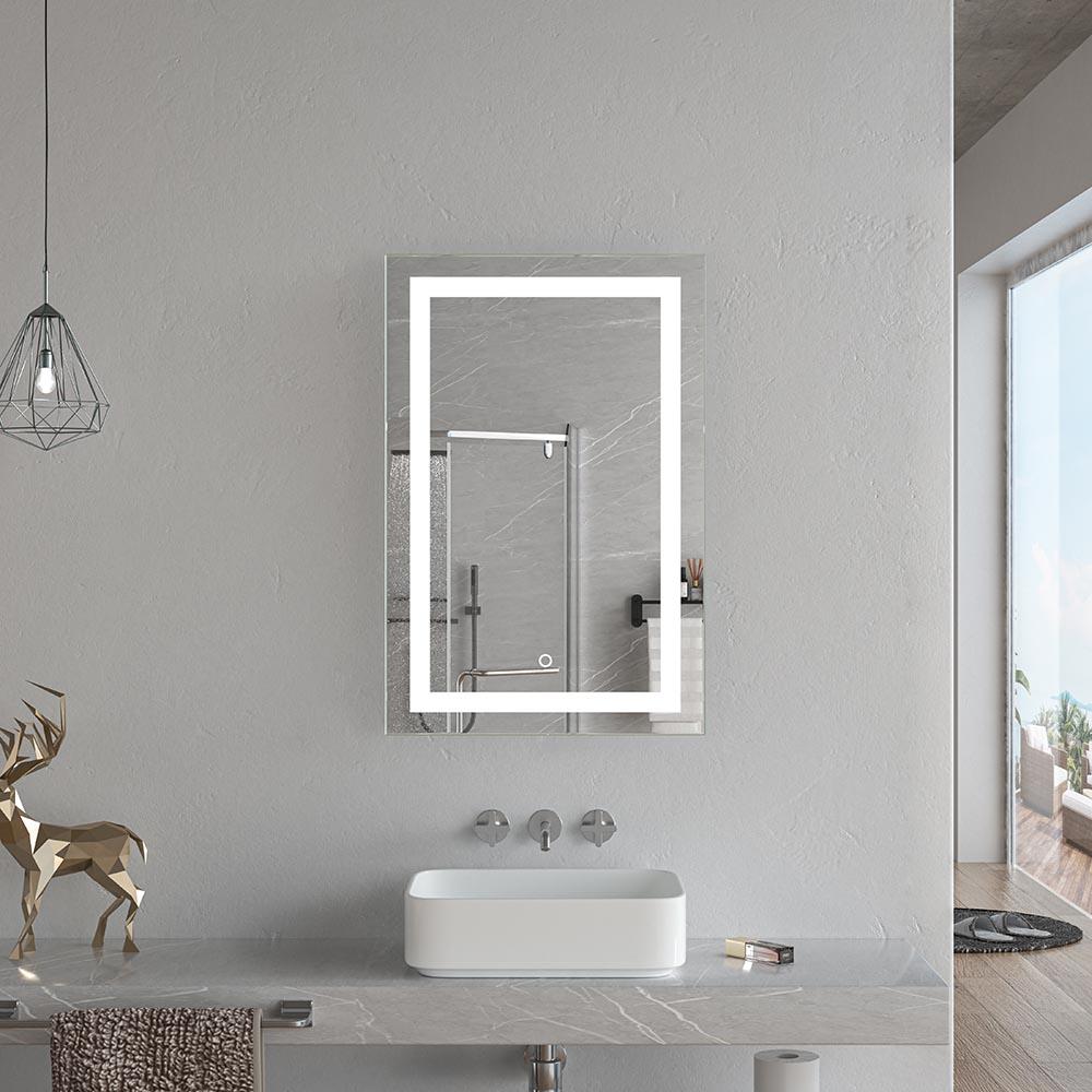 Oglinda pentru baie LED 2700/4000/6000K (dreptunghiulara cu janta) 50 x 70 cm IP44 UNIPLAST