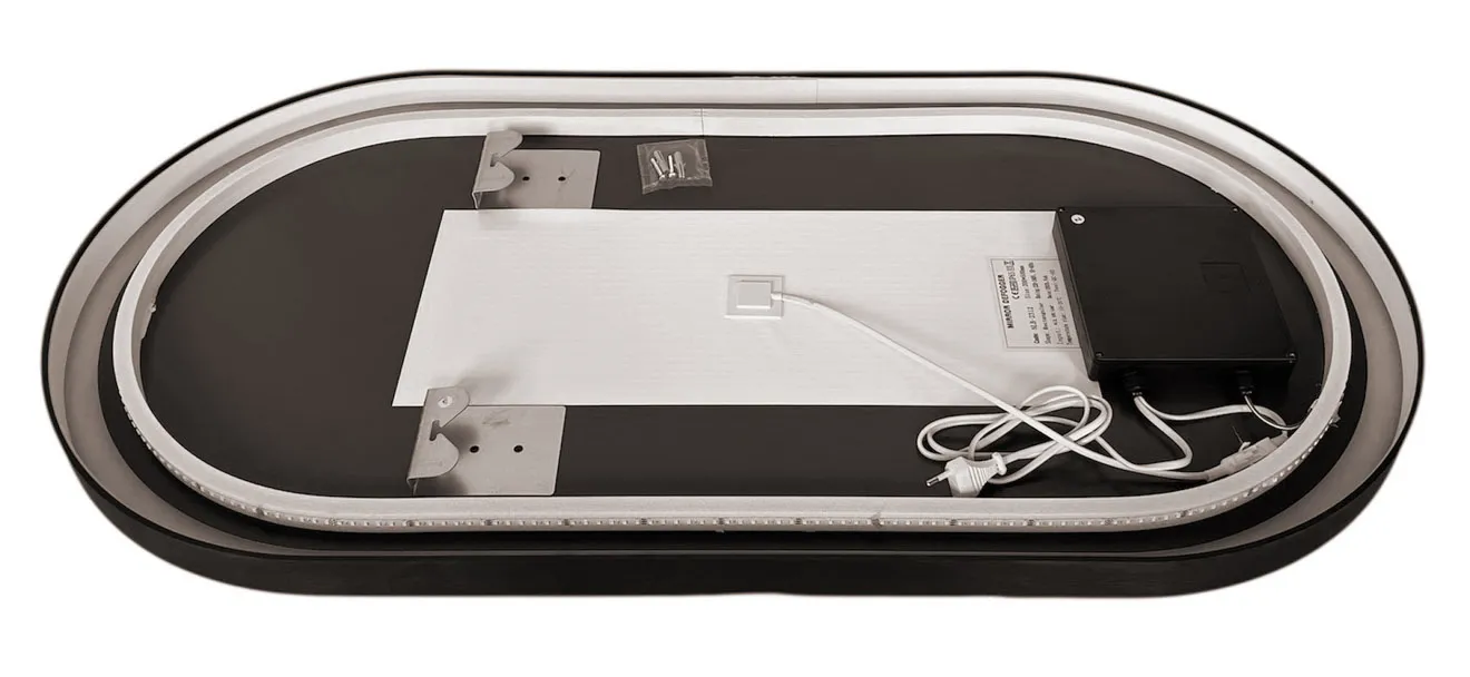 Oglinda pentru baie LED 2700/4000/6000K (dreptunghiulara cu janta) 50 x 100 cm IP44 UNIPLAST