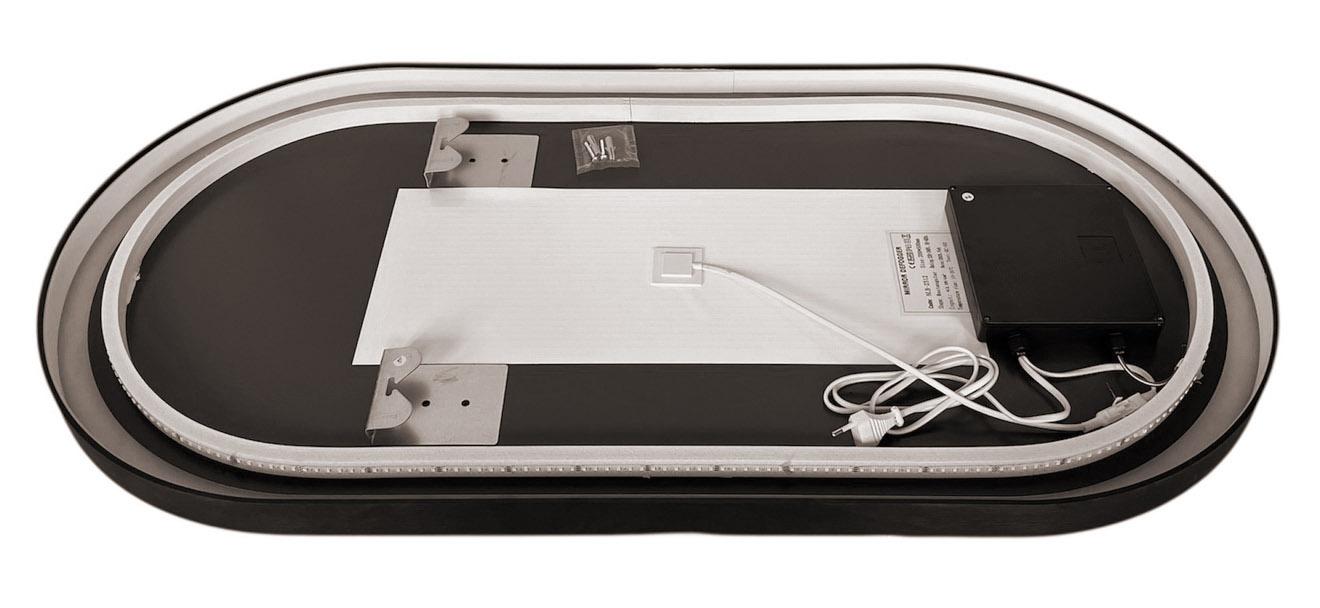 Oglinda pentru baie LED 2700/4000/6000K (dreptunghiulara cu janta) 50 x 100 cm IP44  UNIPLAST