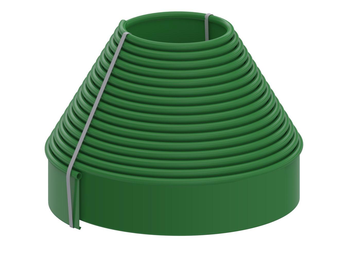 Bordura decorativa pentru gradina 110 mm x 20 mm x 10 m (verde) Unipark STANDARD  UNIPLAST