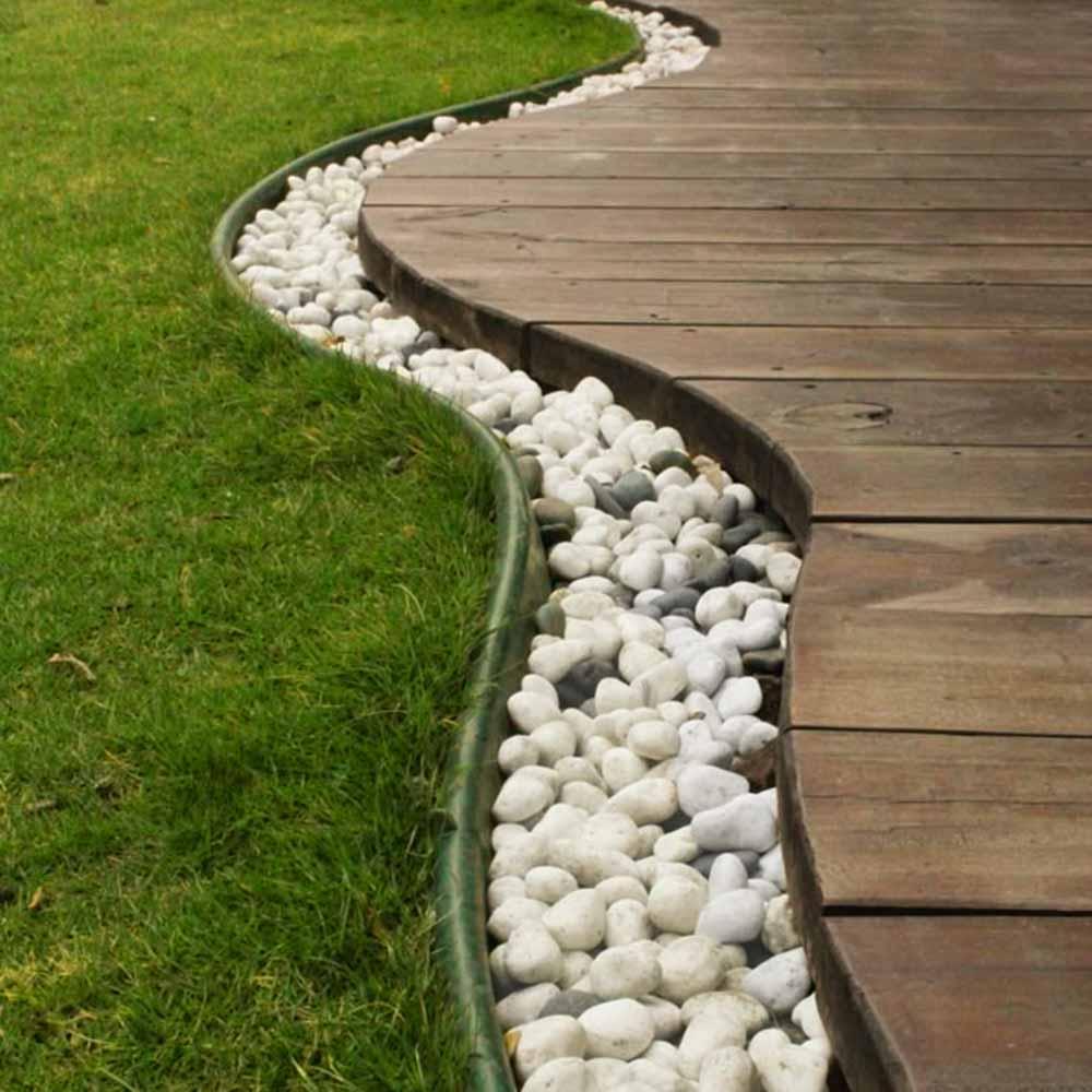 Бордюр садовый газонный 110 мм х 20 мм x 10 м (зеленый) Unipark STANDARD UNIPLAST