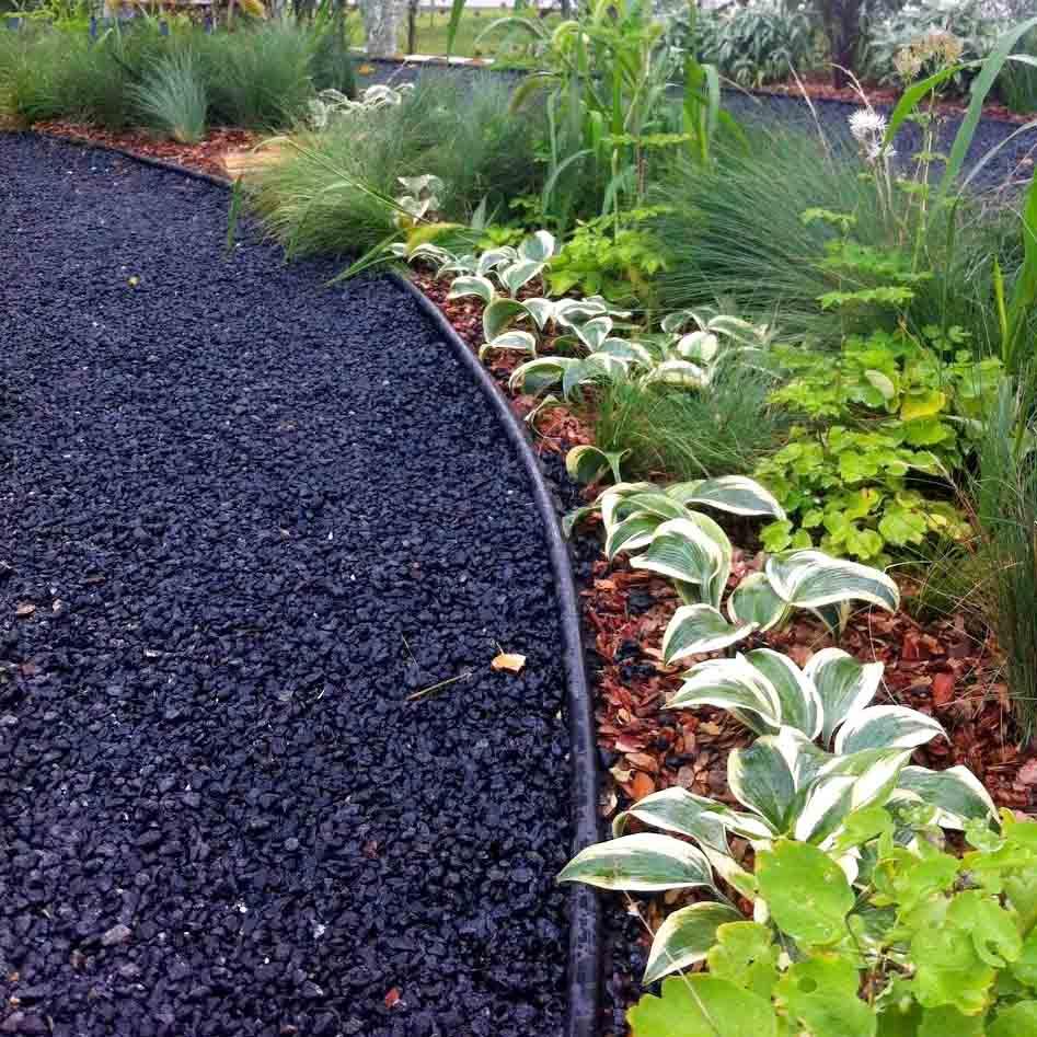 Бордюр садовый газонный 110 мм х 20 мм x 10 м (черный) Unipark STANDARD UNIPLAST