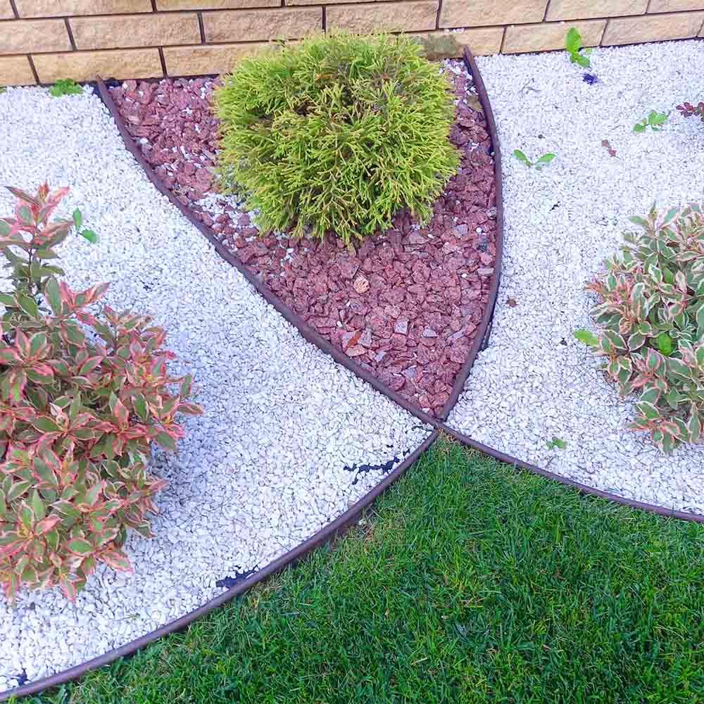 Бордюр садовый газонный 103 мм х 12 мм x 10 м (коричневый) Unipark ECO UNIPLAST