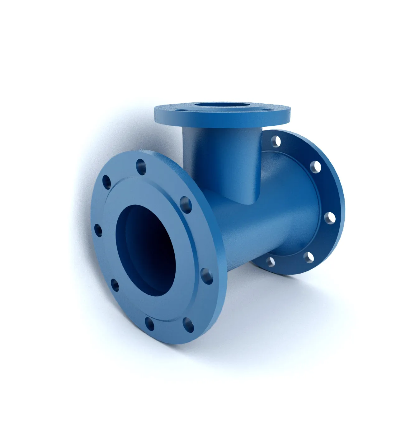 Teu fonta cu flanse  D. 50 (4 gauri)  UNV