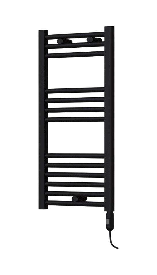 Uscator de prosoape electric 500 x 1000 mm Flat (negru mat) Haiti  RADIVA