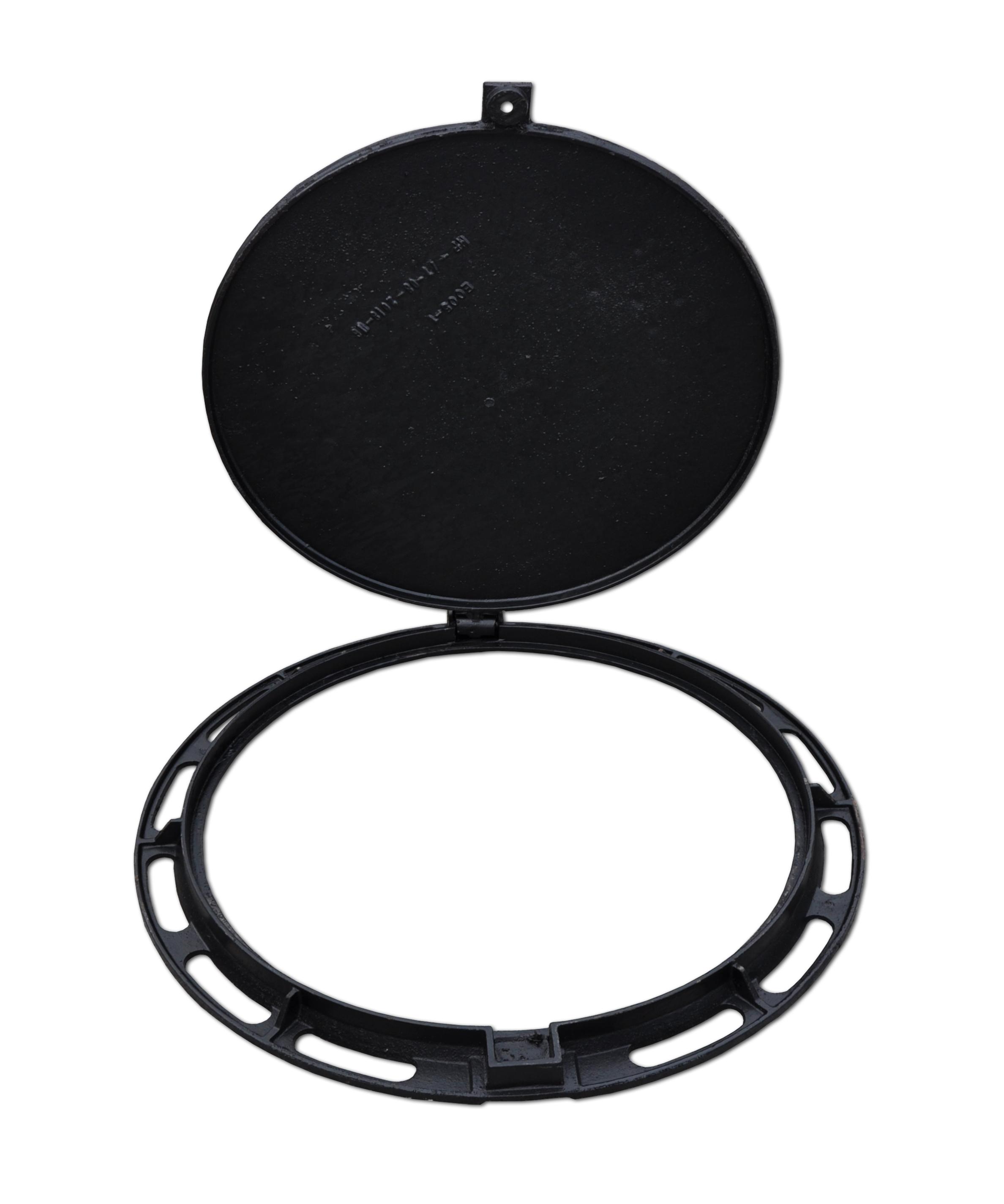 Capac din fonta D.600 EN-124 B125 24.5 kg cu surub RCB700 (586x700x45 mm)