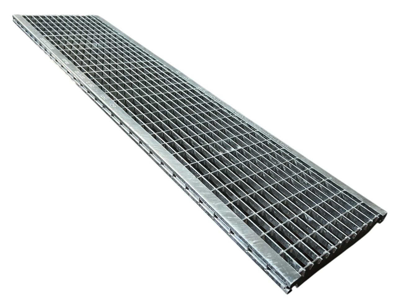 Rigola canalizare  din otel B125 1000x200 mm  Heelsafe Mesh 33x15 VIP  MUFLESYSTEM