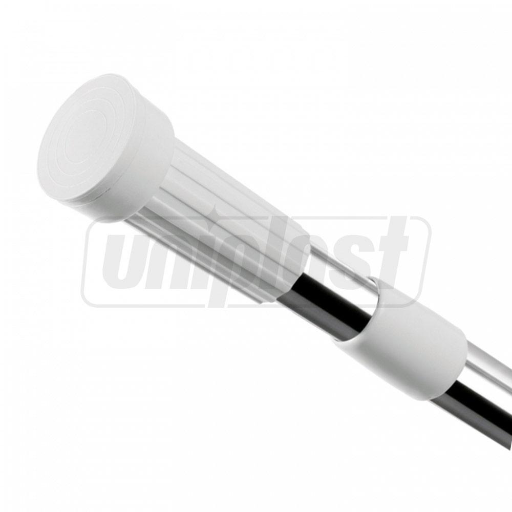 Карниз для шторы металлический 125-220 см (нержавеющая сталь) 8034A