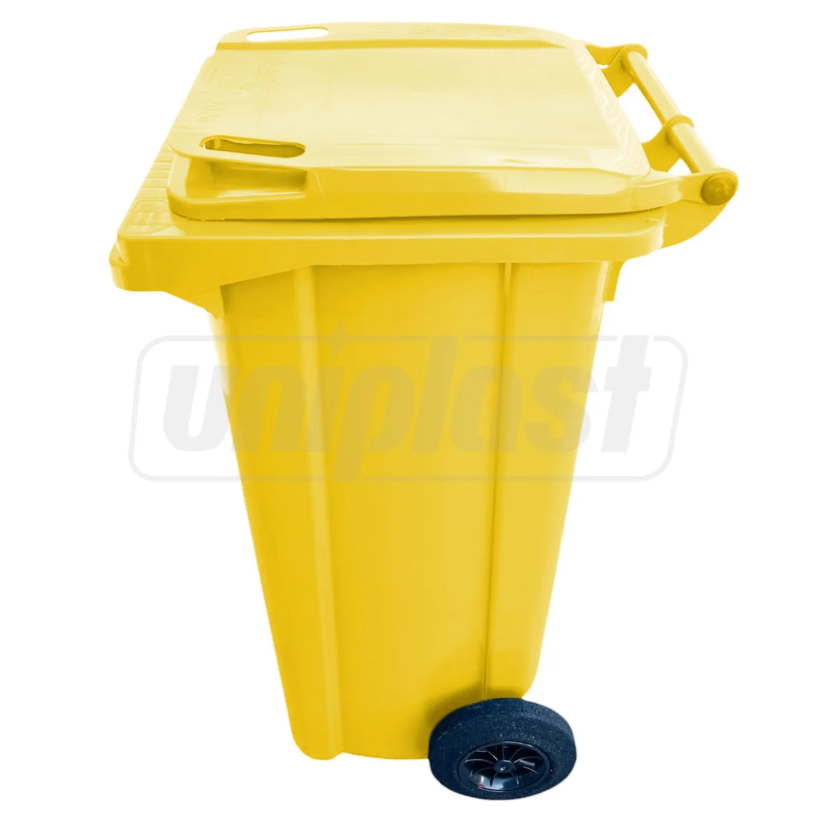 Бак мусорный  120 л на колесах (желтый) HE