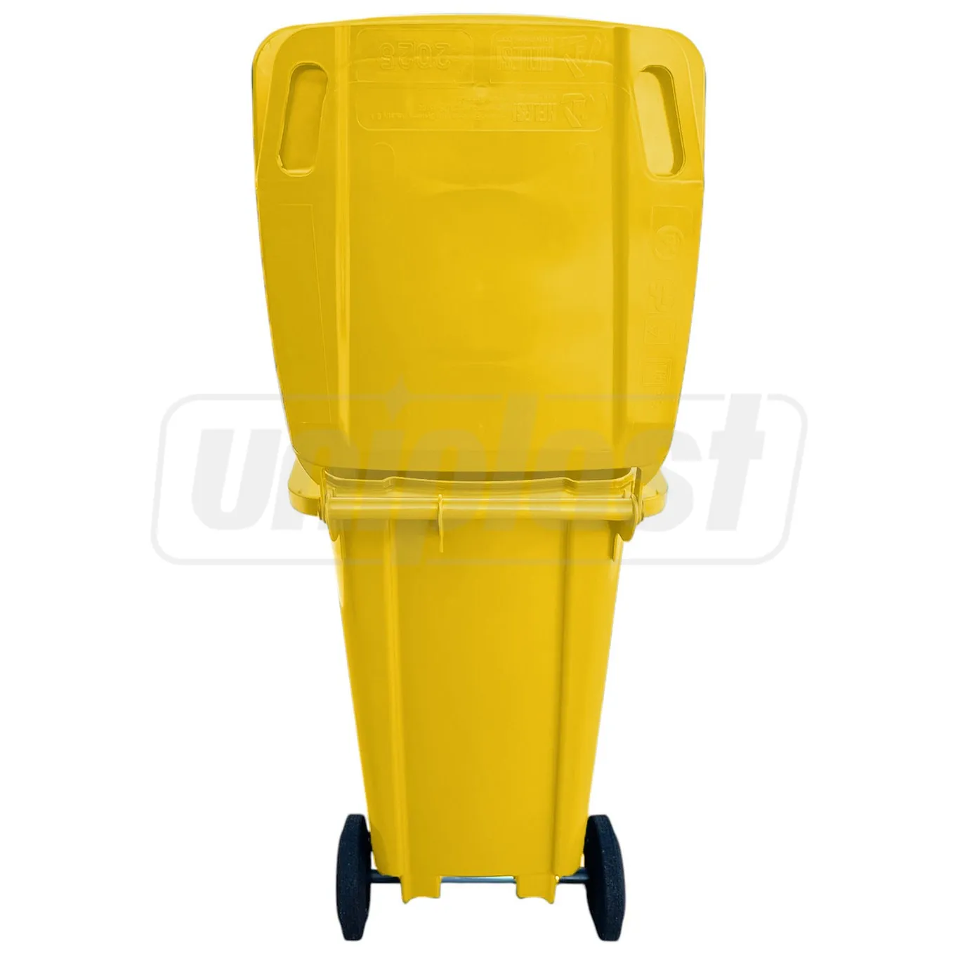 Бак мусорный  120 л на колесах (желтый) HE
