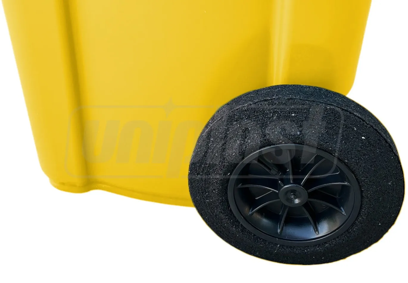 Бак мусорный  120 л на колесах (желтый) HE