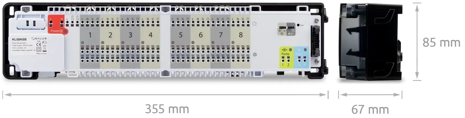 Centru de comanda KL08NSB, 230 V  SALUS