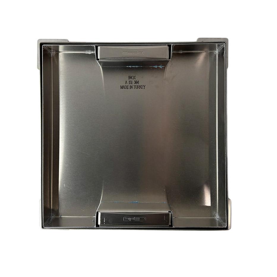 Capac pentru camin de vizitare inox patrat 700x700x25 mm A15 (invizibil)