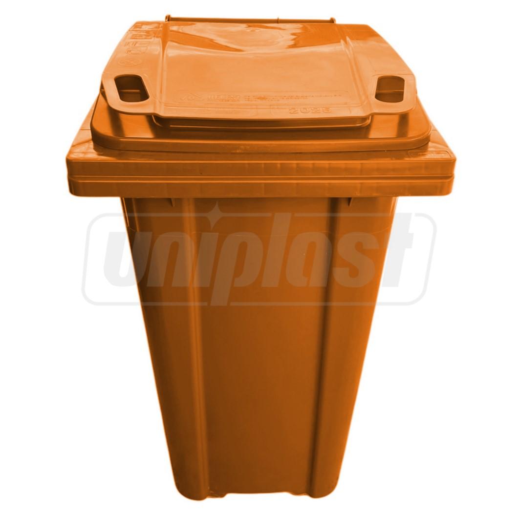 Cos pentru transportarea deseurilor 240 L pe roti (portocaliu) HE