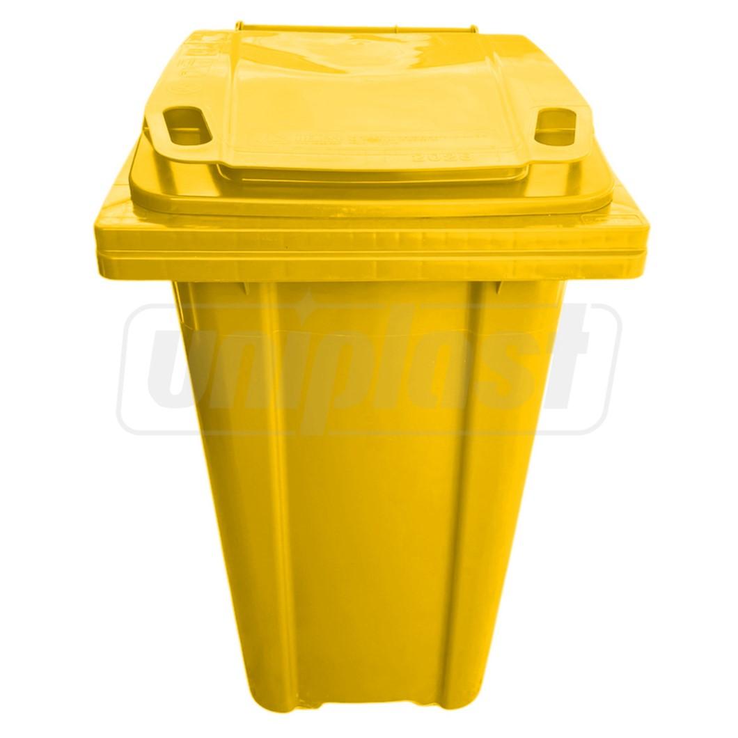 Cos pentru transportarea deseurilor  240 L pe roti (galben) HE