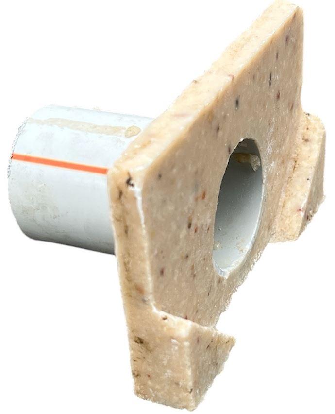 Dop placa  capat fibrobeton 125x100 mm D. 50 PVC pentru rigole 1000x125x100 mm  (exterioara) TR