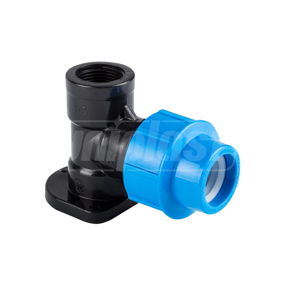 Угольник зажимной настенный D. 25 x 1/2" Мама / T  UNISERA