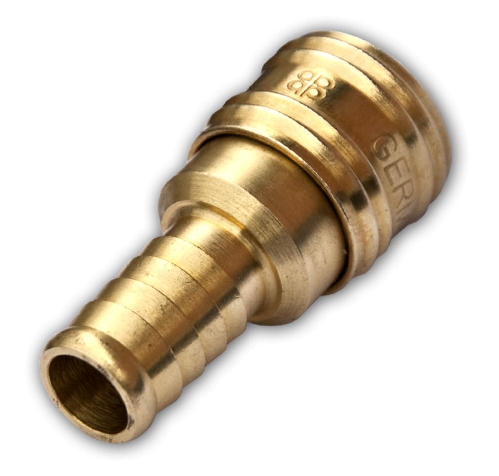 Соединение пневматическое быстросъемное на шланг 6 мм латунь SE2-2SH (014085) BRADAS