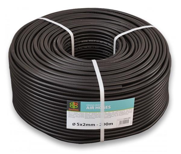 Шланг для подачи воздуха 5x2 мм 15 бар AH05*2BK (014105) BRADAS