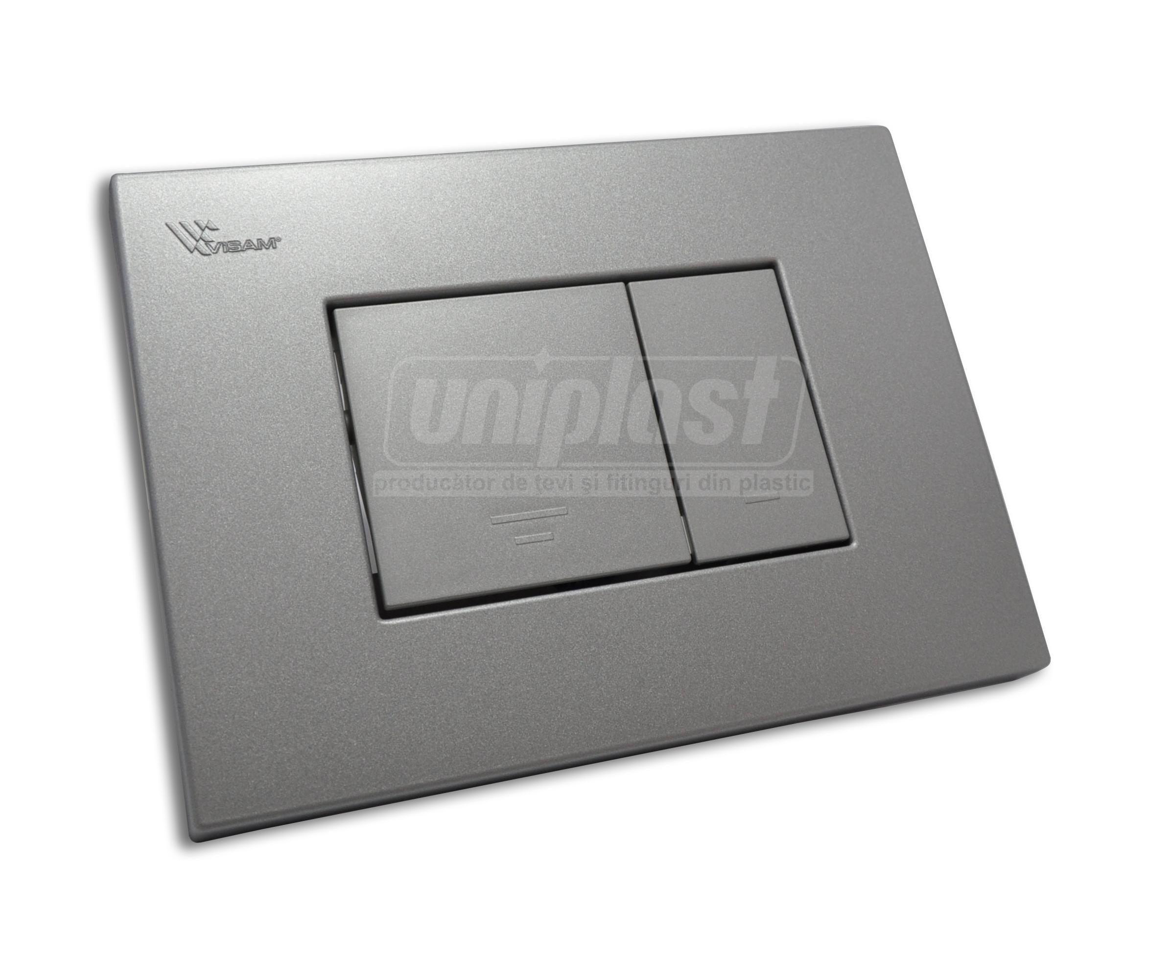 Кнопка смыва двойная EFES (хром матовый)  VISAM