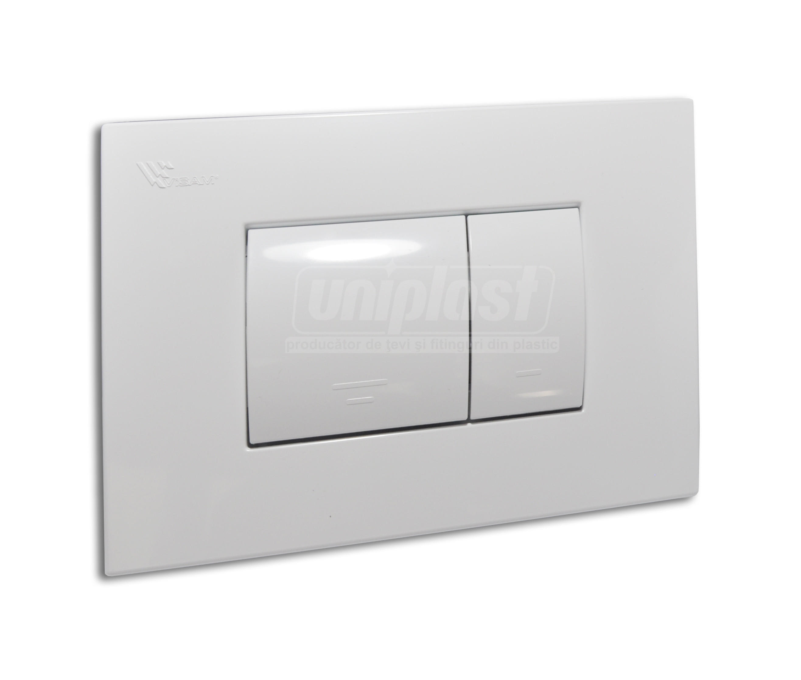 Buton actionare rezervor (incorporabil) AGORA (alb)  VISAM