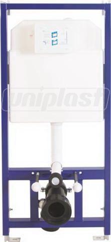 Rama WC pentru vas suspendat (cu cadru) 3/6 l SLIM 80 fara buton (A112-001)  VISAM