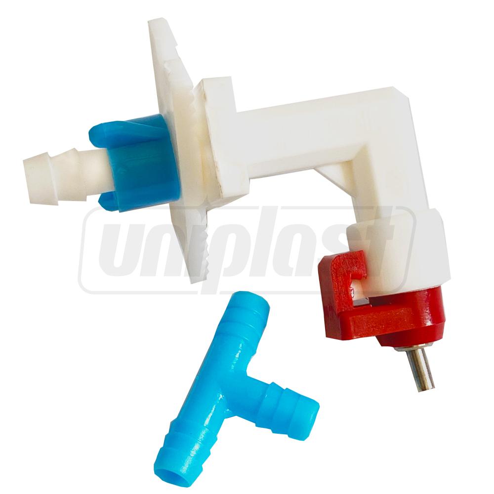 Cot 2 (alb) pentru adapatoare cu niplu pentru iepuri