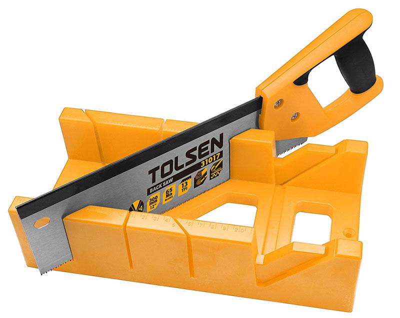 Dispozitiv de taiat sub unghi in set cu fierastrau 300 mm, 12" TOLSEN
