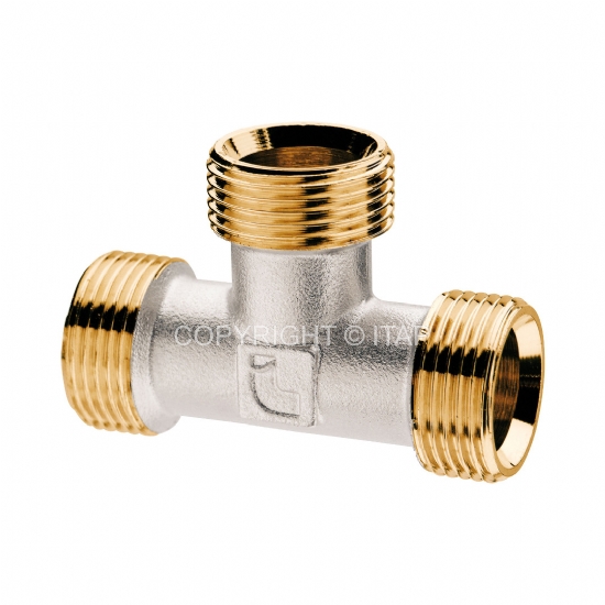 Тройник D. 3/4" П бронзовый никелированный 530 ITAP