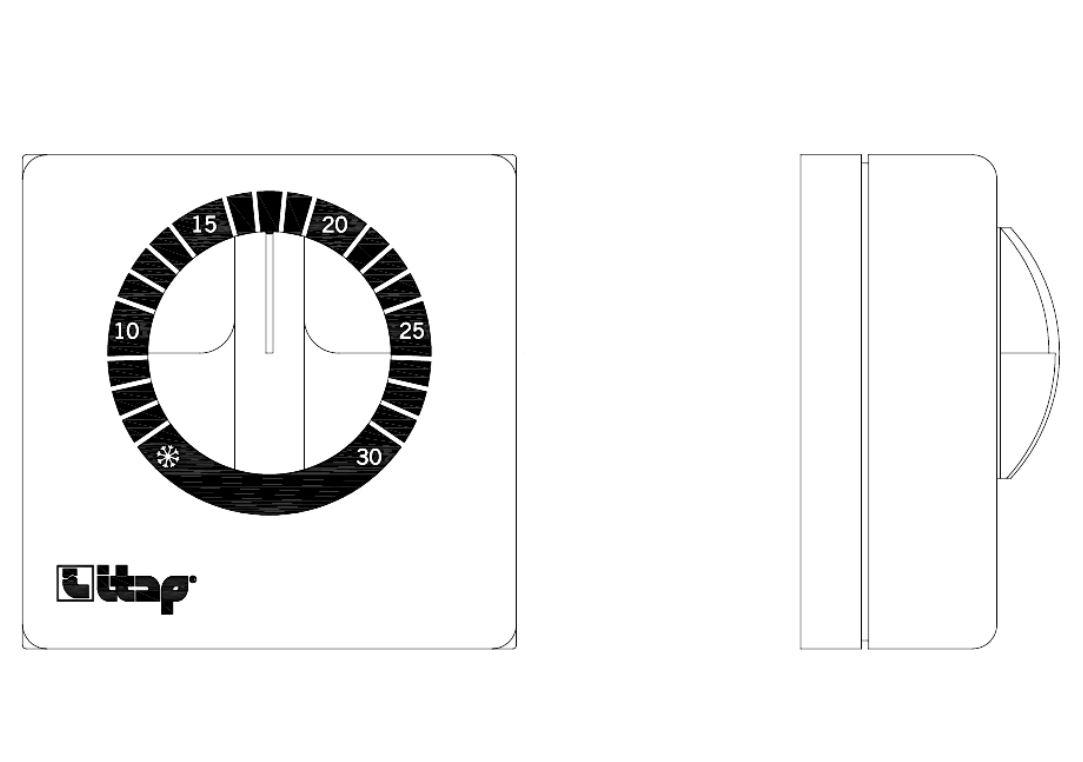 Termostat mecanic ON/OFF 820CS ITAP