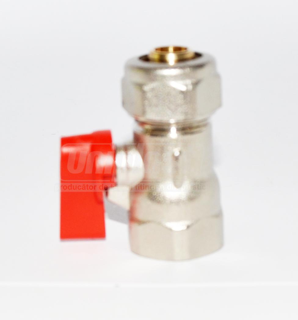 Кран D. 16 x 1/2" М металлопласт KAS