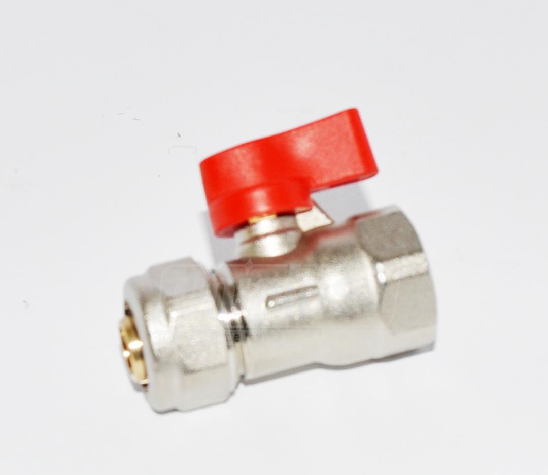 Кран D. 16 x 1/2" М металлопласт KAS