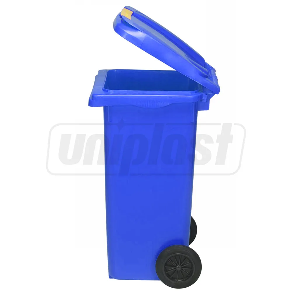 Cos pentru transportarea deseurilor  120 L pe roti (albastru) UNI